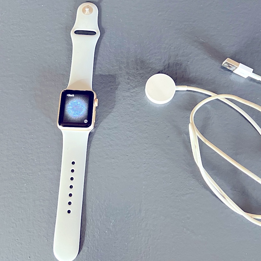 Apple Watch 1 Series Gold with Gray Band 38mm 🤍